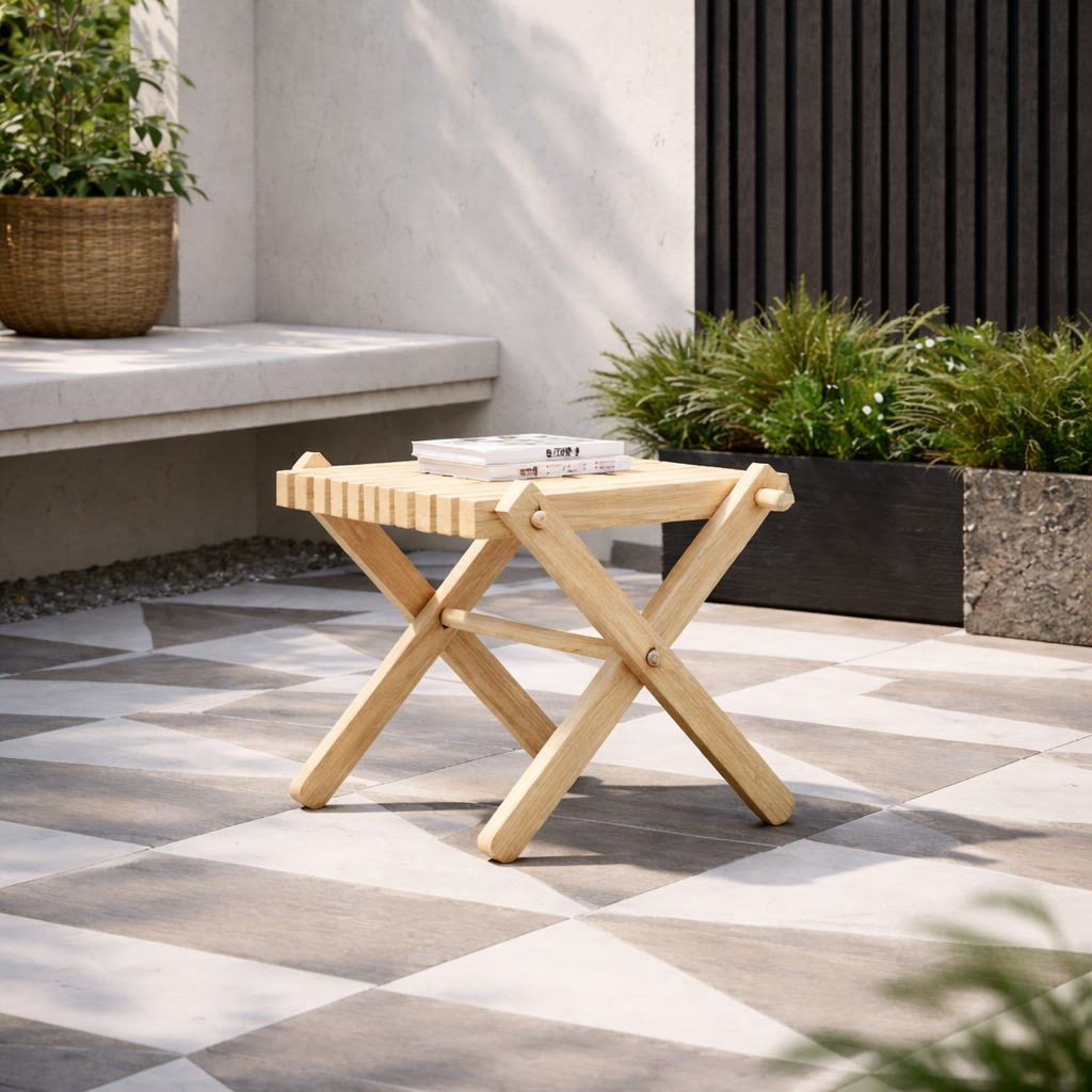 bord fotskammel pinnestol byggselv