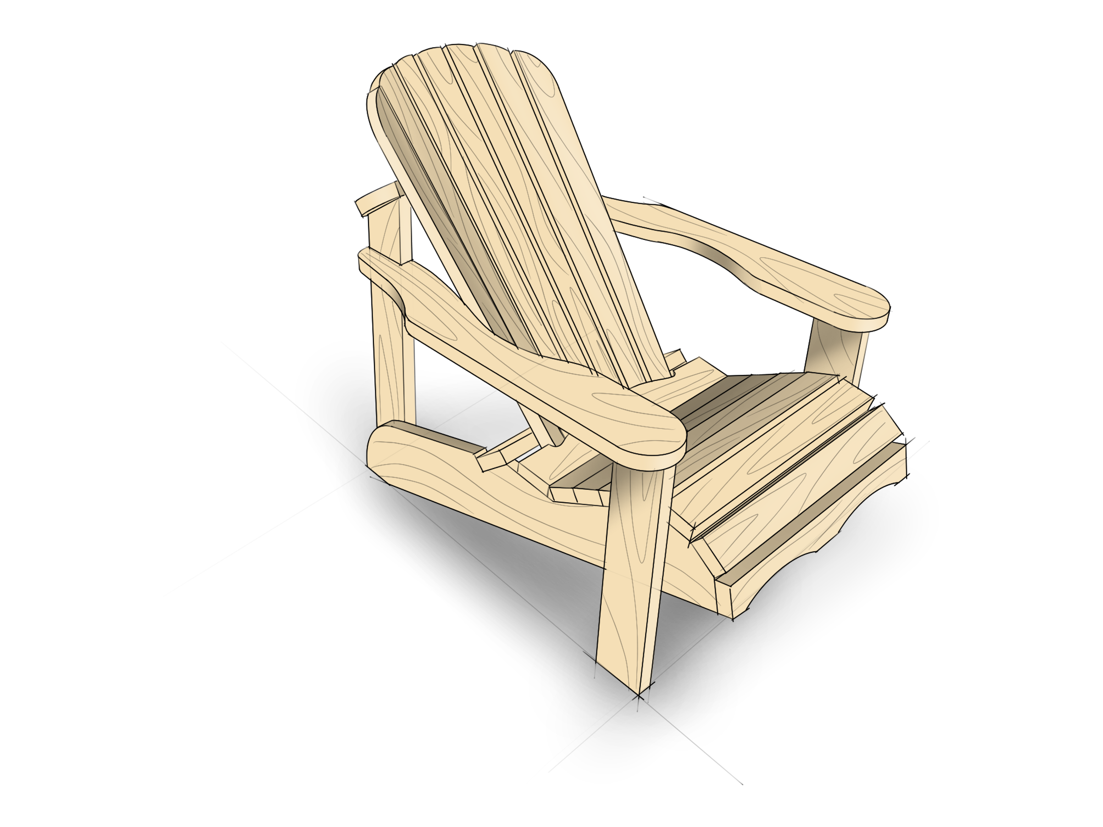 Adirondack stol - Bilde 2