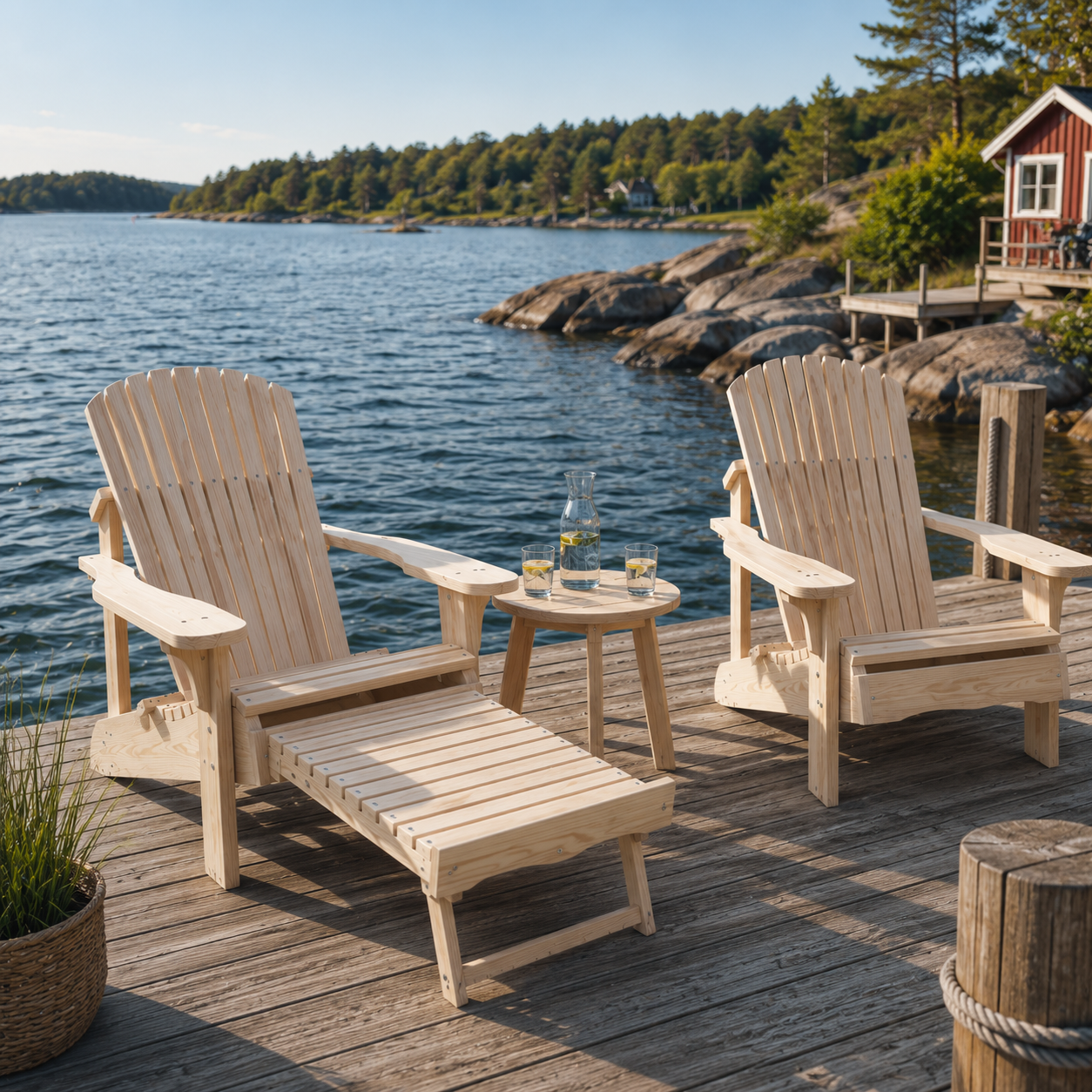 Eirik stolen adirondack stol utrekkbar fotskammel bygg selv papirmal utskrivbar mal steg for steg video